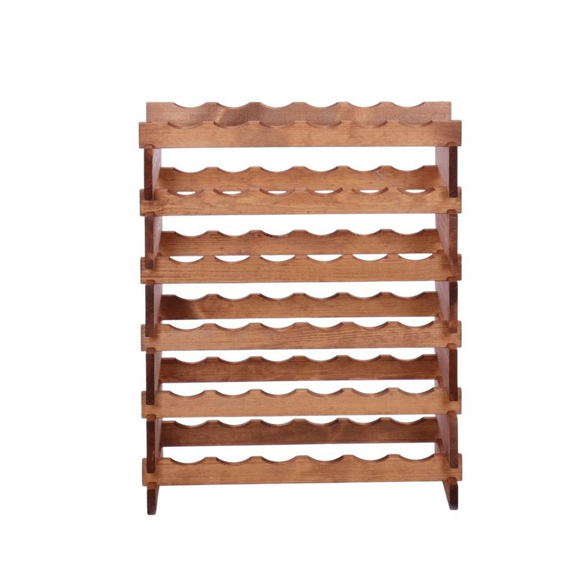 WEINREGAL VINOTECA FLEX PRO HxBxT 79x65x28cm 36 Flaschen auf 6 Ebenen Braun geölt - Braun, Holz (65/79/28cm) - PROREGAL