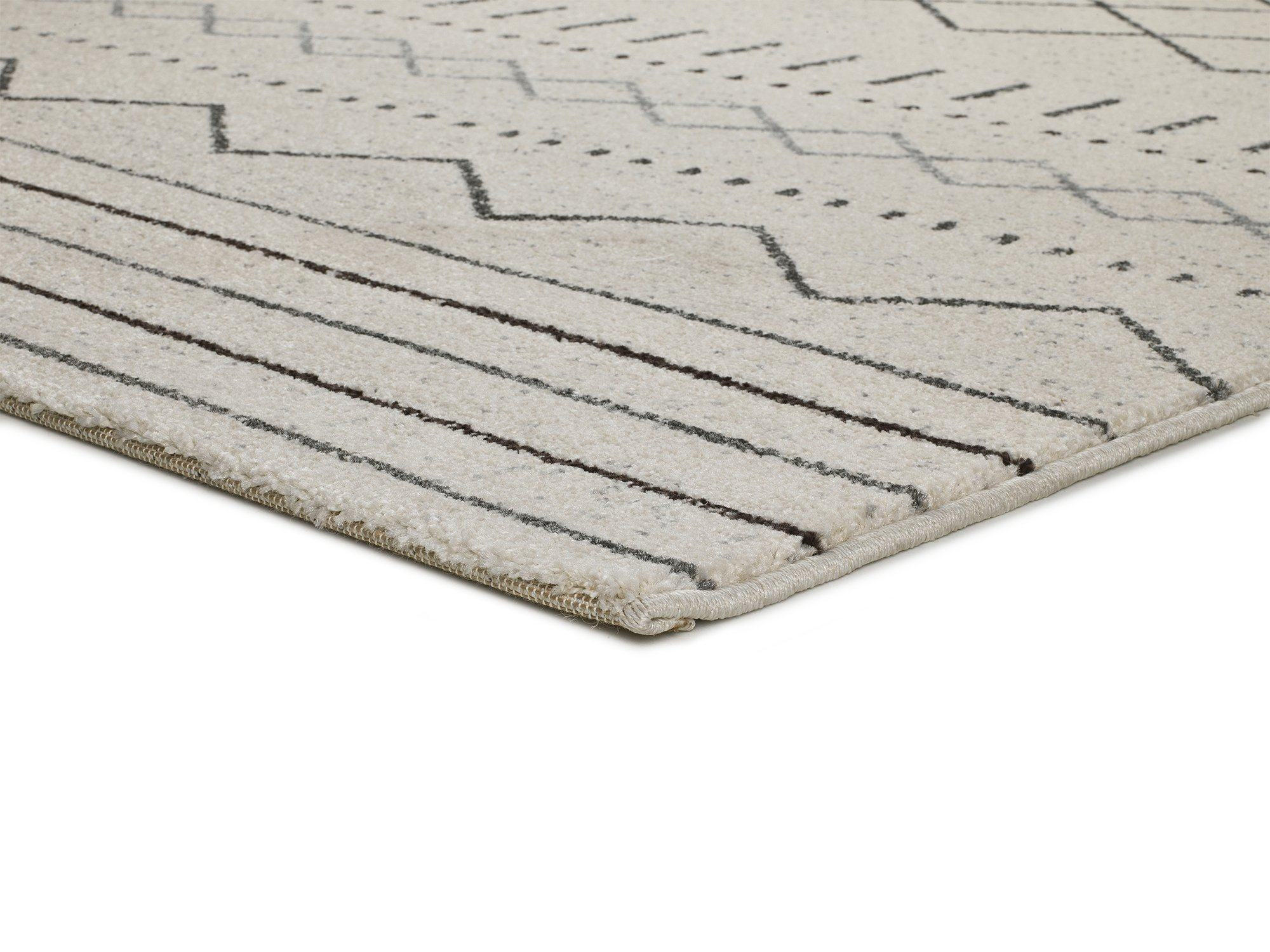 WEBTEPPICH Weiß Akka 140/200 cm - Weiß, Naturmaterialien/Textil (140/200cm) - Atticgo