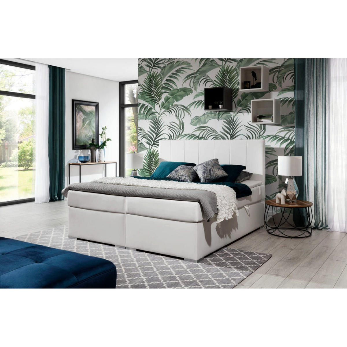 BOXBETT Bolero Bonellfederkern inkl - Silberfarben, Holz/Holzwerkstoff (160/200cm) - Best For Home