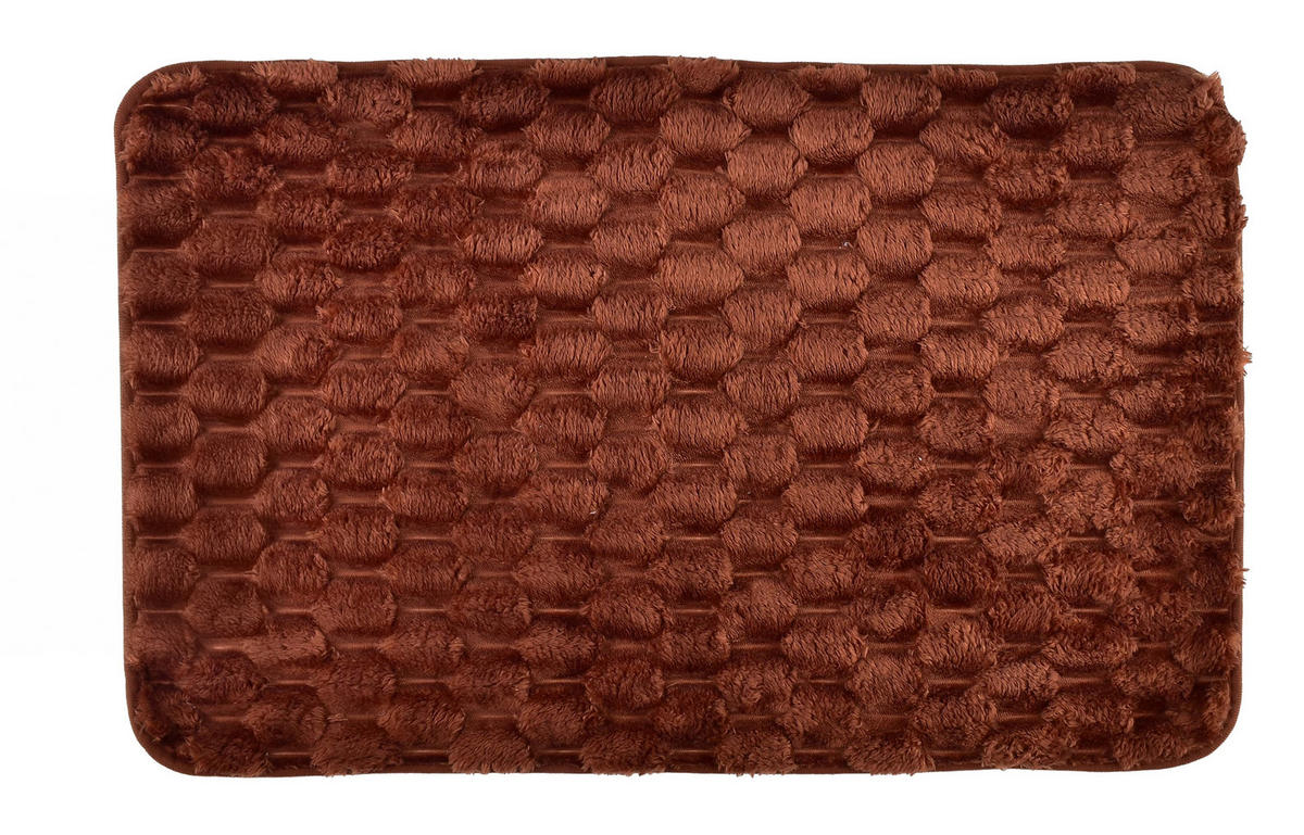 BADTEPPICH Zac Braun 80/50/2 cm Textilien - Braun, Textil (50/80cm) - Mondex