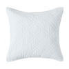 KISSENHÜLLE Samt gesteppt, Paragon Diamond 45/45 cm - Creme, Textil (45/45cm) - Homescapes