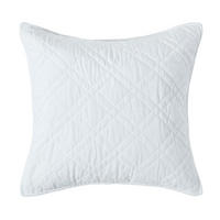 KISSENHÜLLE Samt gesteppt, Paragon Diamond 45/45 cm - Creme, Textil (45/45cm) - Homescapes