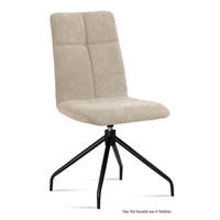 ESSZIMMERSTUHL drehbar (6er-Set) Dniren 47x92x60 Schwarz/Natur - Schwarz/Naturfarben, Kunststoff (60/92/47cm) - 58aufmkessel