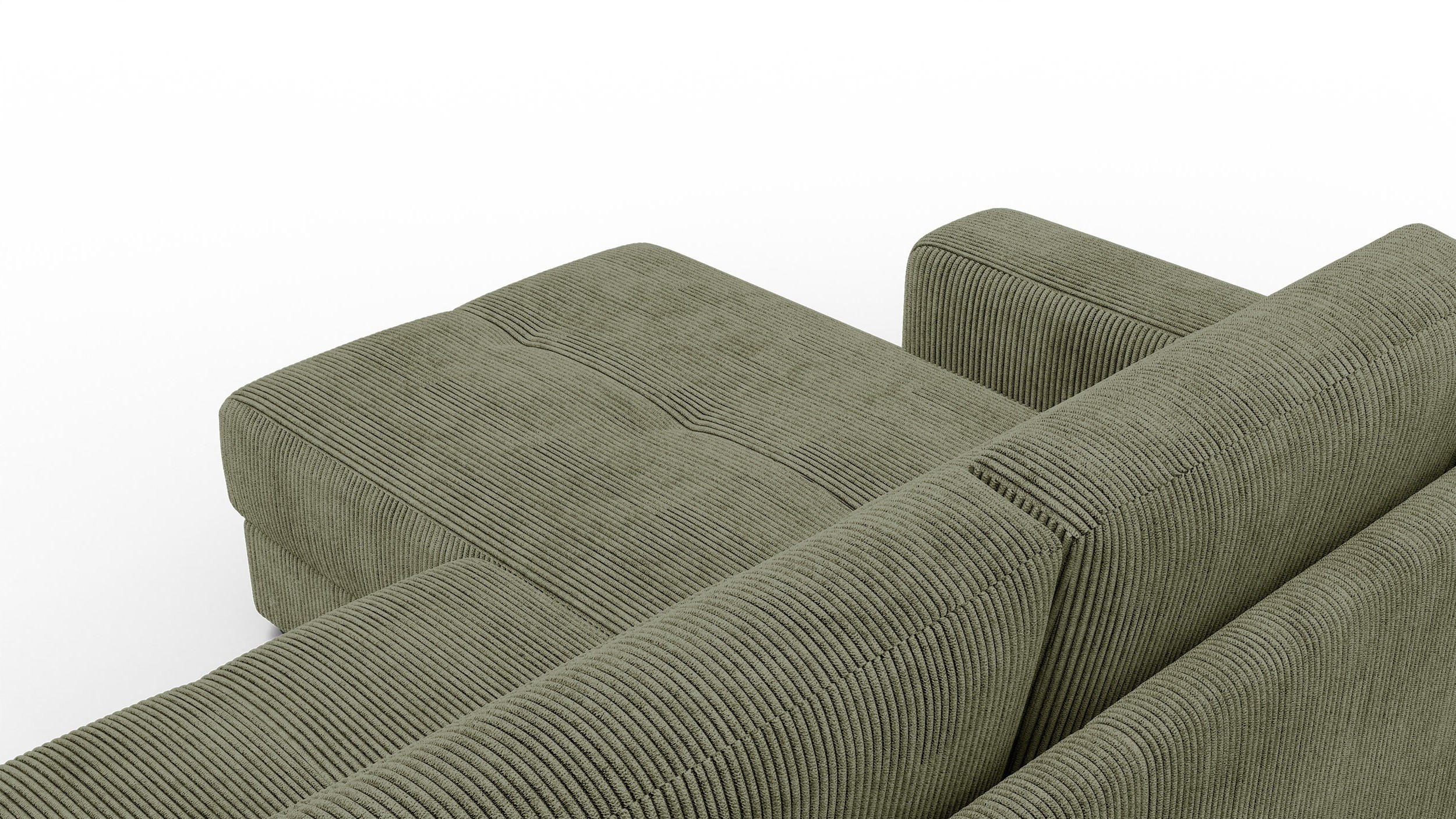 Thumbnail - Courtois Laville Ecksofa, Olivgrün, Textil, 4-Sitzer, 295x172 cm, Wohnzimmer, Sofas & Couches, Wohnlandschaften, Ecksofa...