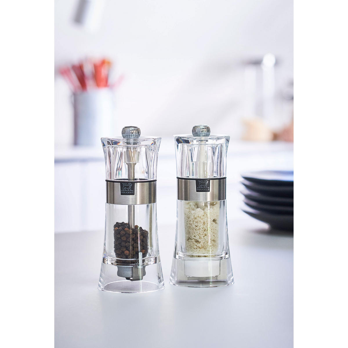 FEUCHTSALZMÜHLE Oslo 14cm Acryl Keramikmahlwerk - Transparent, Kunststoff (5.8/14/5.8cm) - PEUGEOT