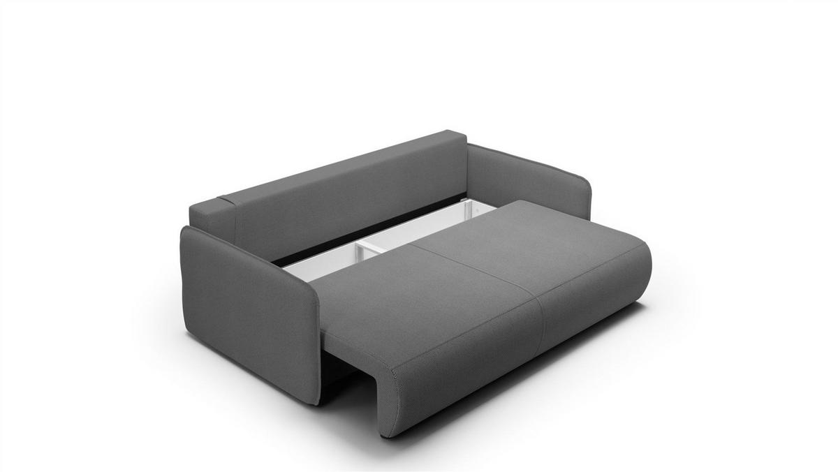 SCHLAFSOFA Calgary - Dunkelgrau, Holzwerkstoff/Textil (216/86/105cm) - Fun Möbel