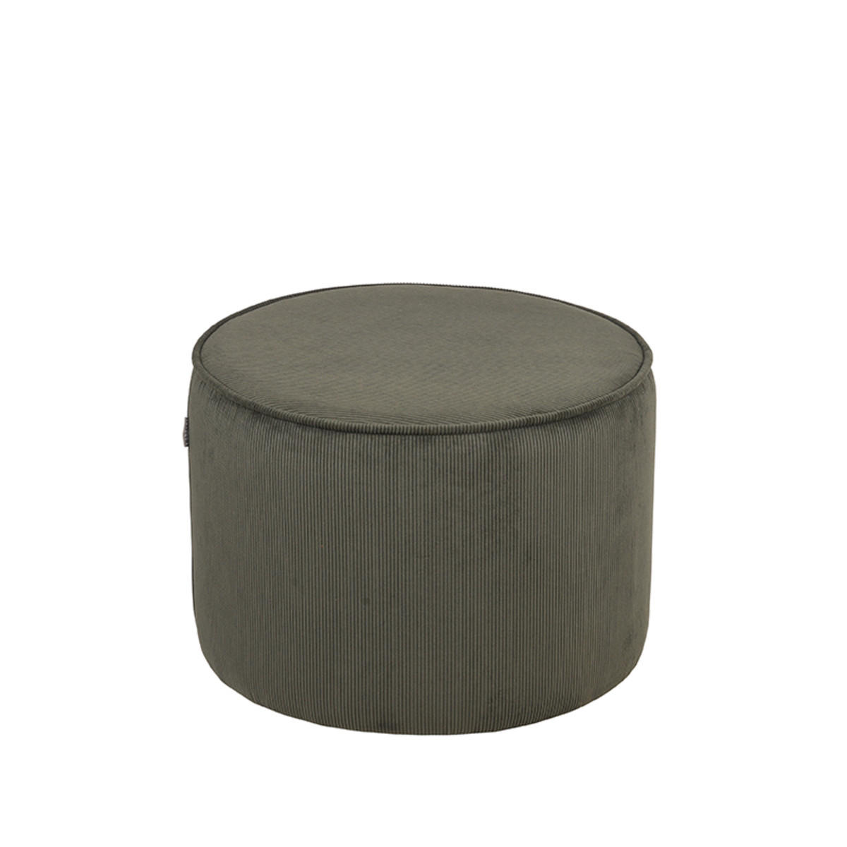 POUF Tibo Grün 55/55/40 cm - Dunkelgrün, Textil (55/40/55cm) - LABEL51