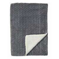 SHERPA-DECKE Elsa - 150 x 200 cm - Dunkelgrau - Dunkelgrau, Textil (150/200cm) - SCHIESSER