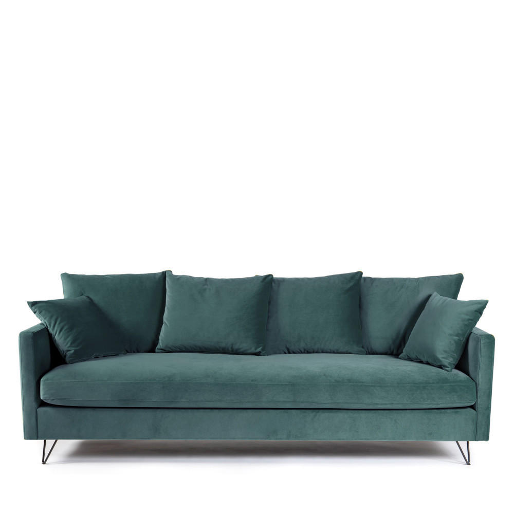 BETTSOFA - Eukalyptusgrün - Grün, Textil (233/86/95cm) - Drawer