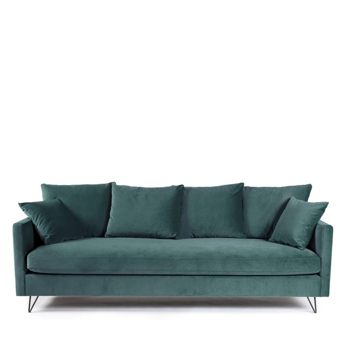 BETTSOFA - Eukalyptusgrün - Grün, Textil (233/86/95cm) - Drawer