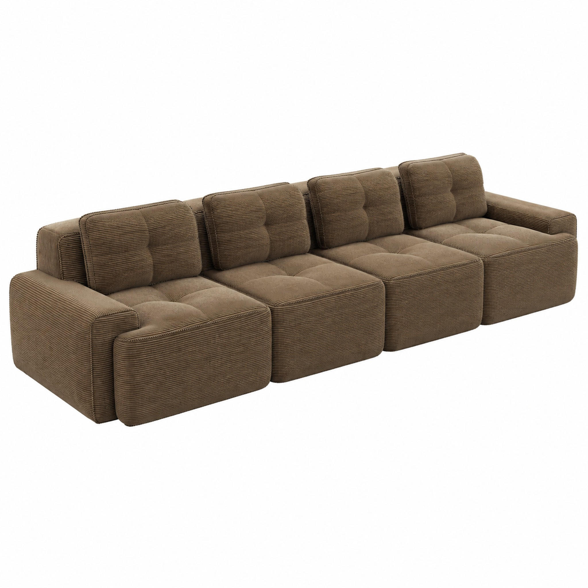 Meubliv Sofa Braun 104x69x382 cm