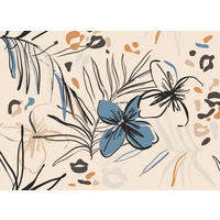 FOTOTAPETE Blumenmuster 270 x 375 cm - Multicolor, Papier (270/375cm) - Sanders & Sanders