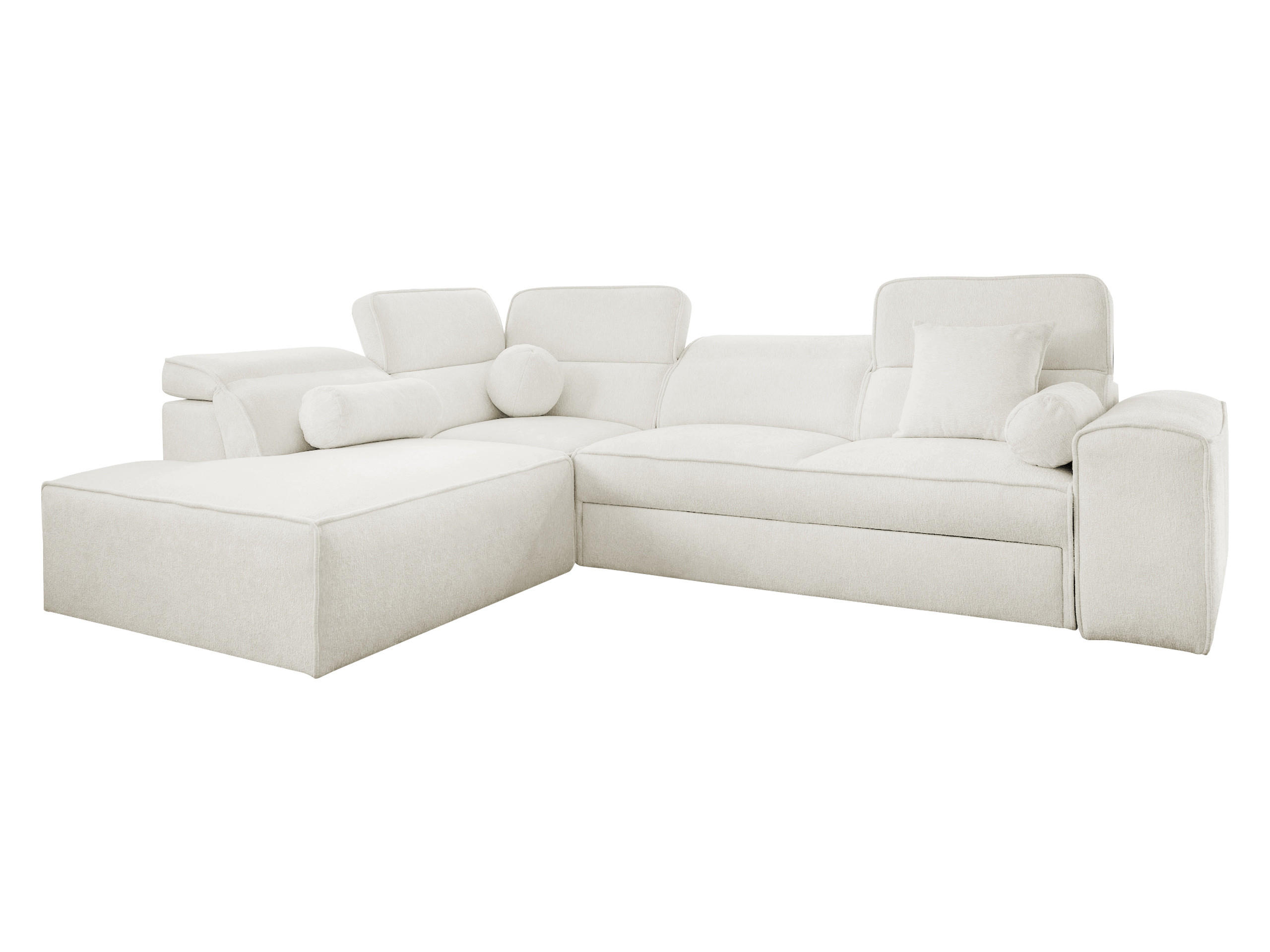 Mirjan24 Eckschlafsofa Creme 276x214 cm