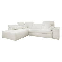ECKSCHLAFSOFA Vito VII, Seite: Links - Creme, Holz/Textil (276/214cm) - MIRJAN24
