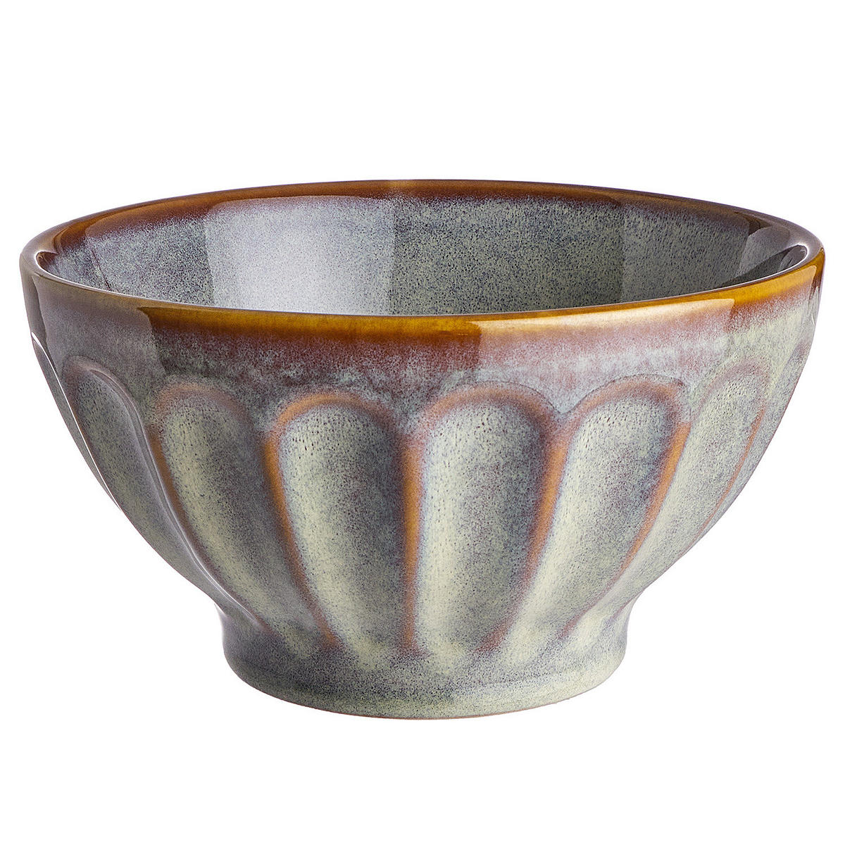 SCHÜSSEL (4er Set) Bergamo - Braun, Keramik (16/16/9cm) - Butlers