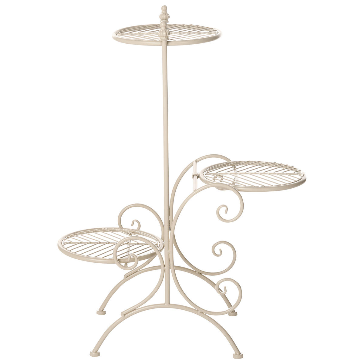 SUPORT PENTRU PLANTE bej Asagao - bej, metal (71cm) - Beliani