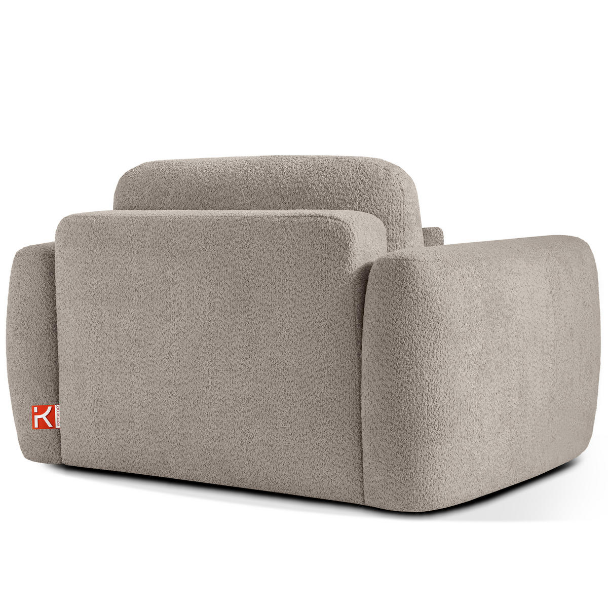 SESSEL ELOSA - Grau, Holz/Textil (145/85/115cm) - KONSIMO®
