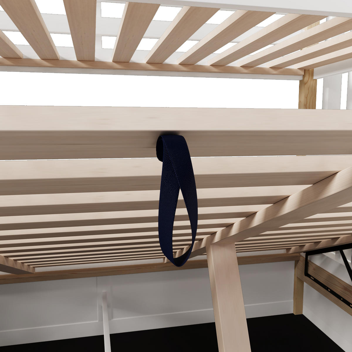 ETAGENBETT Holzbett 90x200+140x200 Weiß/Natur - Naturfarben, Holz (90/200cm) - ComfortXL