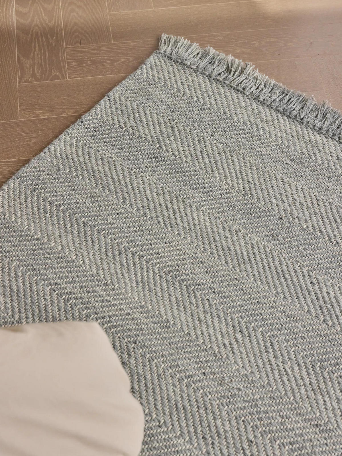 WOLLTEPPICH Lars Hellgrau 80x150 cm - Hellgrau, Textil (80/150cm) - benuta Pure