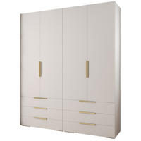 GARDEROBEN-SET 236,7/200/47 - Weiß, Holz/Kunststoff (200/236.7/47cm) - Abiks Möbel