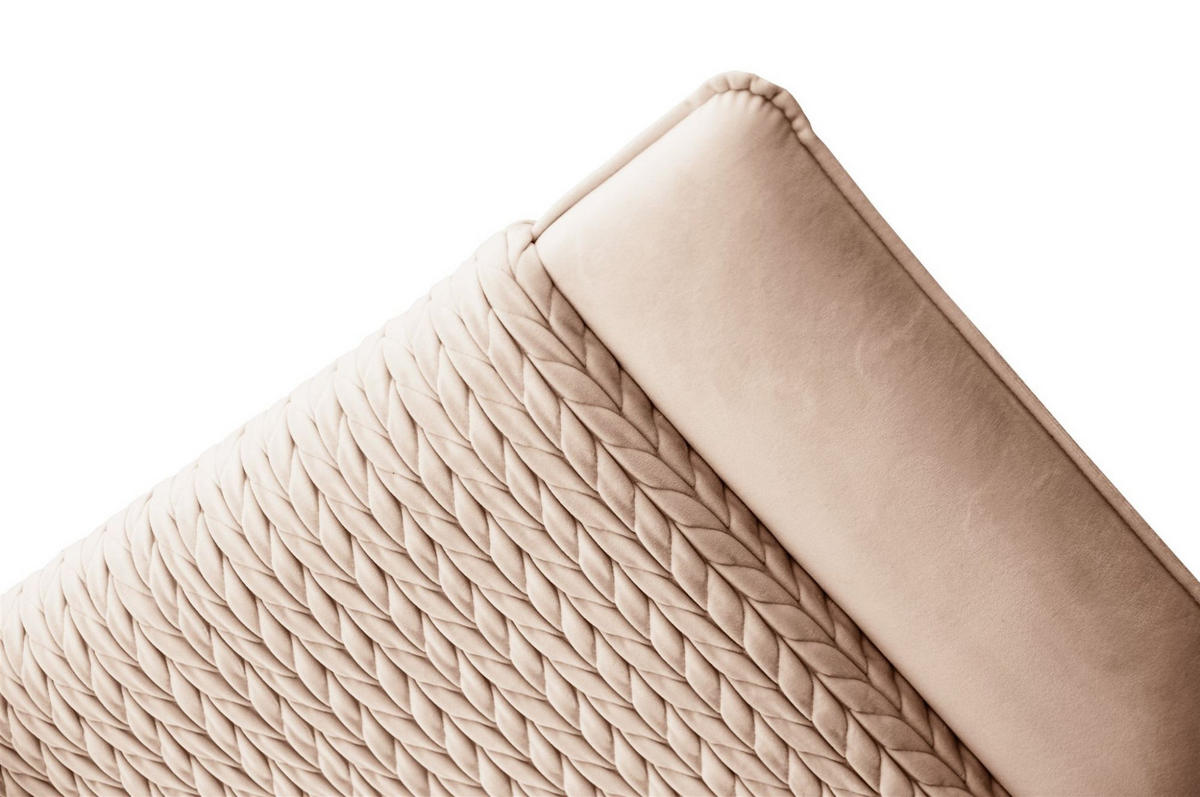 BOXBETT Cedric In Magic Velvet - Rosa, Holzwerkstoff/Textil (120/200cm) - Fun Möbel