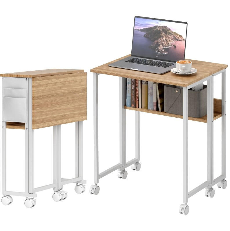 SCHREIBTISCH klappbar 63 x 50 x 75 cm Holz Natural Wood - Birnbaumfarben, Holz (63/50/75cm) - Meubliv
