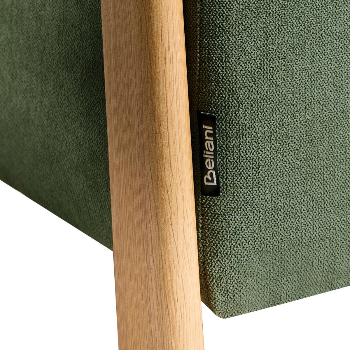 BANCĂ verde Edland - maro/verde, material textil (75/44/43cm) - Beliani