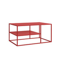 COUCHTISCH Solund 45/90/60 cm - Rot, Metall (60/90/45cm) - [en.casa]