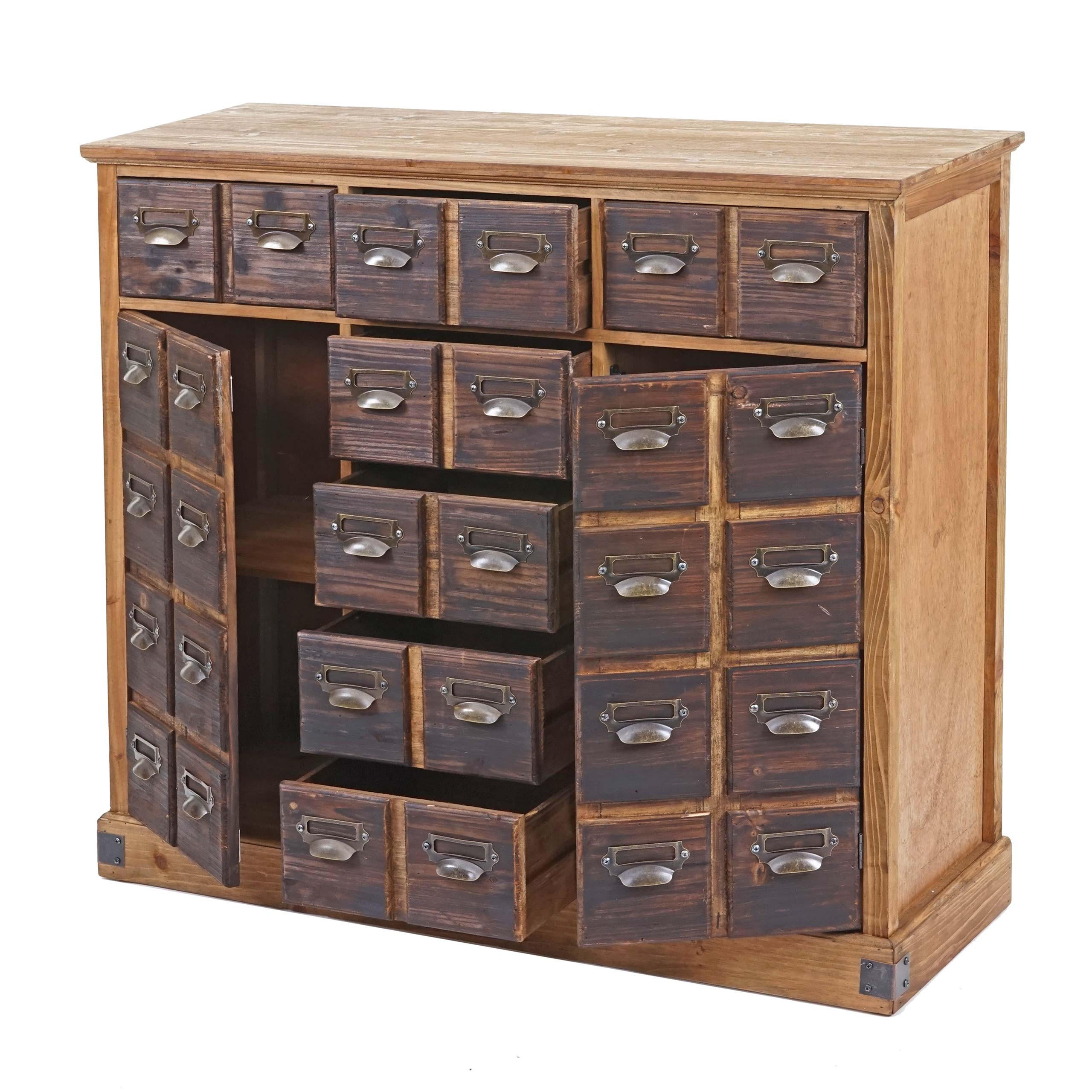APOTHEKERKOMMODE Braun - Braun, Holz (100/90/35cm) - MCW