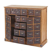 APOTHEKERKOMMODE Braun - Braun, Holz (100/90/35cm) - MCW