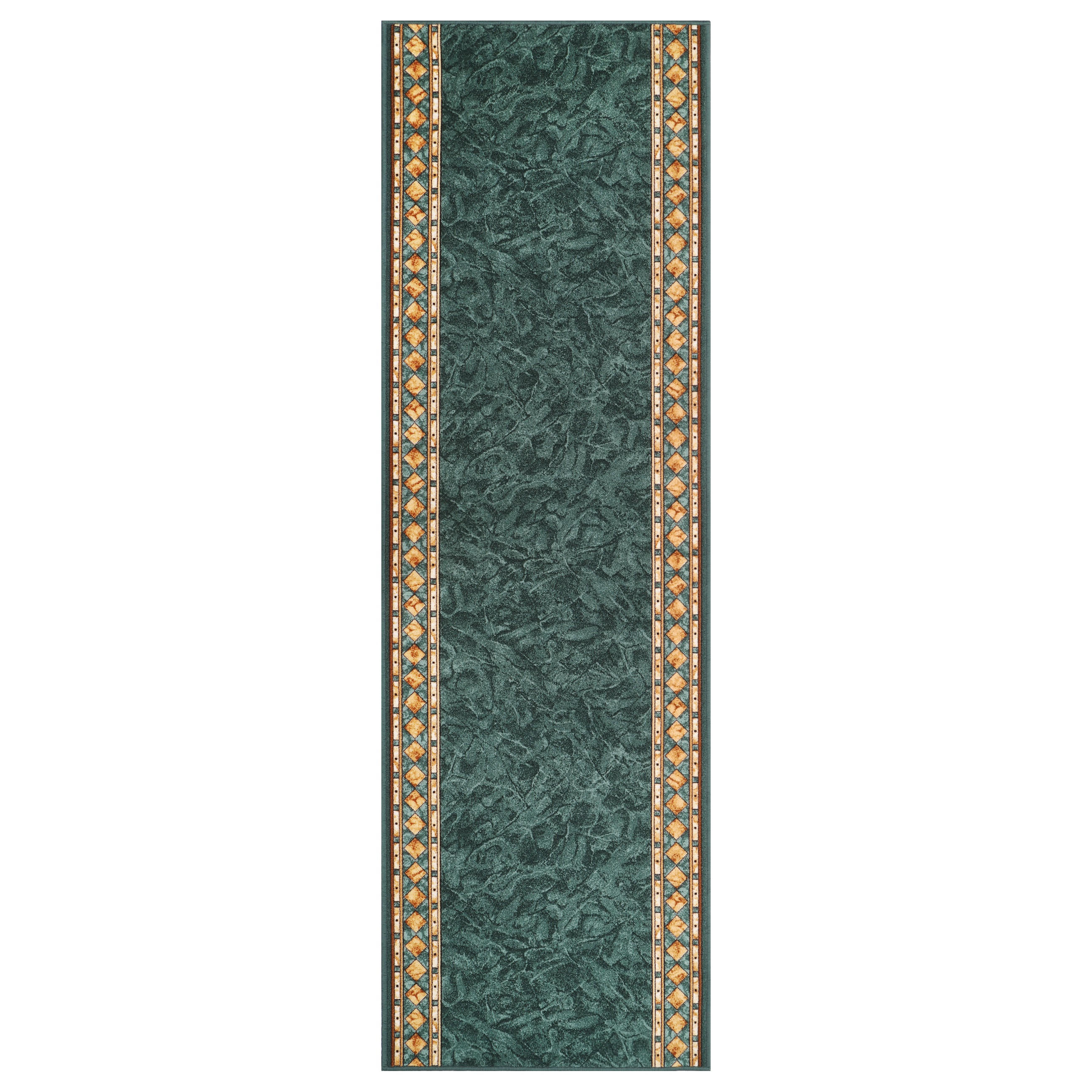 TEPPICHLÄUFER Anti-Rutsch Dunkelgrün rutschfest Gummiunterlage 120/1300 cm - Dunkelgrün, Textil (120/1300cm) - Tapiso