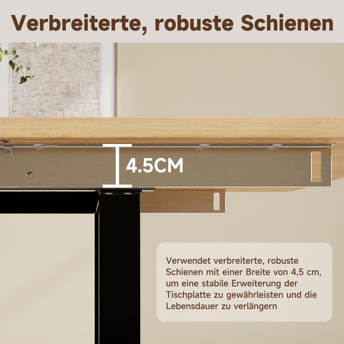 ESSTISCH AUSZIEHBARER 140-220 cm Eiche & Metall – Moderner Esszimmertisch für 6-10 Personen mit Schwerlast-Auszug - Sonoma Eiche, Holzwerkstoff (80/220/75cm) - Urban Meuble