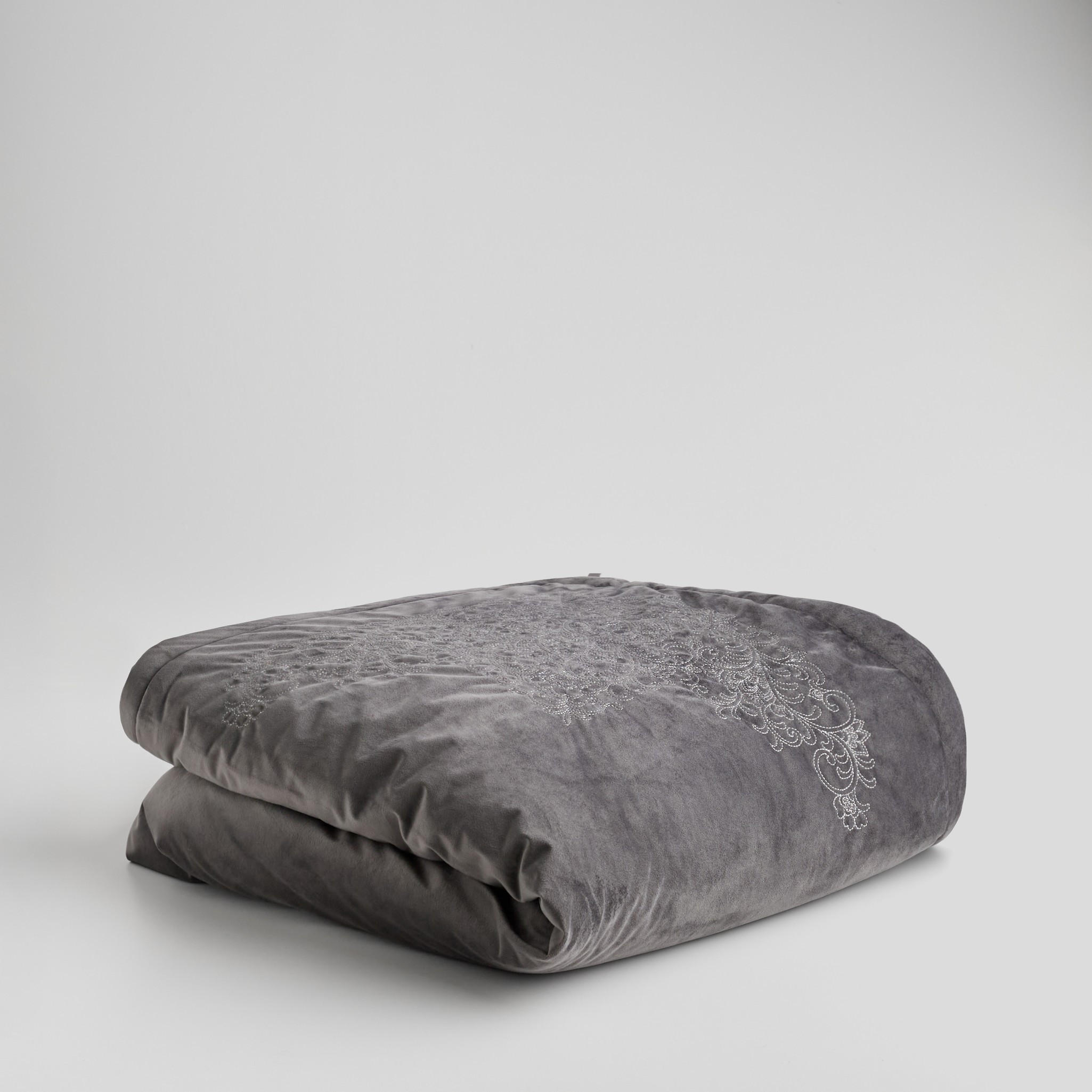 TAGESDECKE Arabea - Dunkelgrau, Textil (200/220cm) - home&you