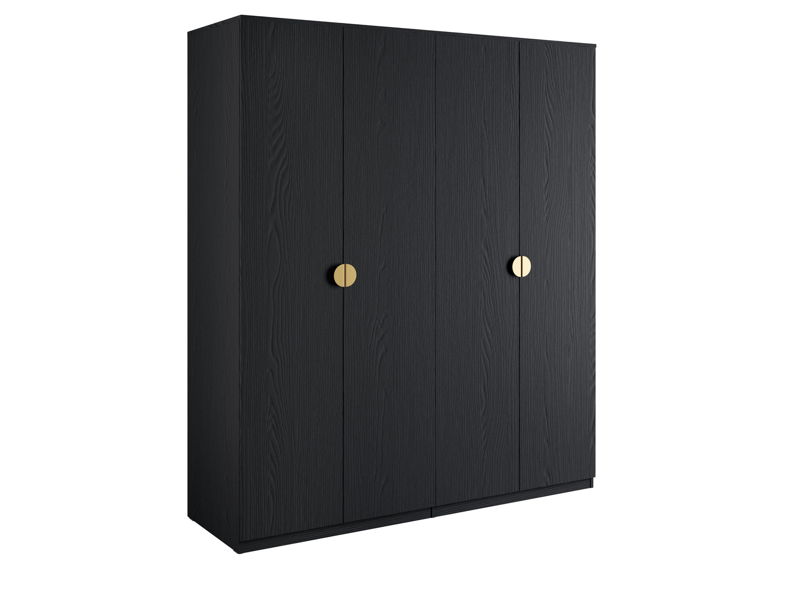KLEIDERSCHRANK Graphitschwarz 180/210/59 - Graphitfarben, Holzwerkstoff (180/210/59cm) - RAUMHIRSCH FURNITURE