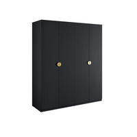 KLEIDERSCHRANK Graphitschwarz 180/210/59 - Graphitfarben, Holzwerkstoff (180/210/59cm) - RAUMHIRSCH FURNITURE