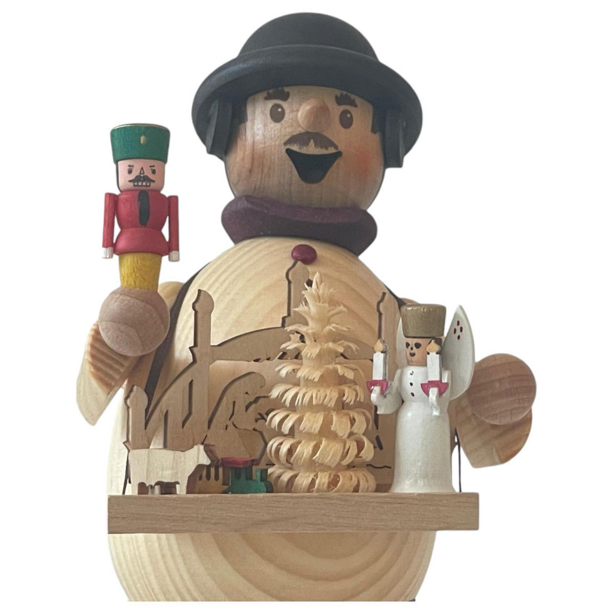 RAUCHMANN Max als Weihnachtsmarktverkäufer 16 cm - Multicolor, Holz (10/16/10cm)