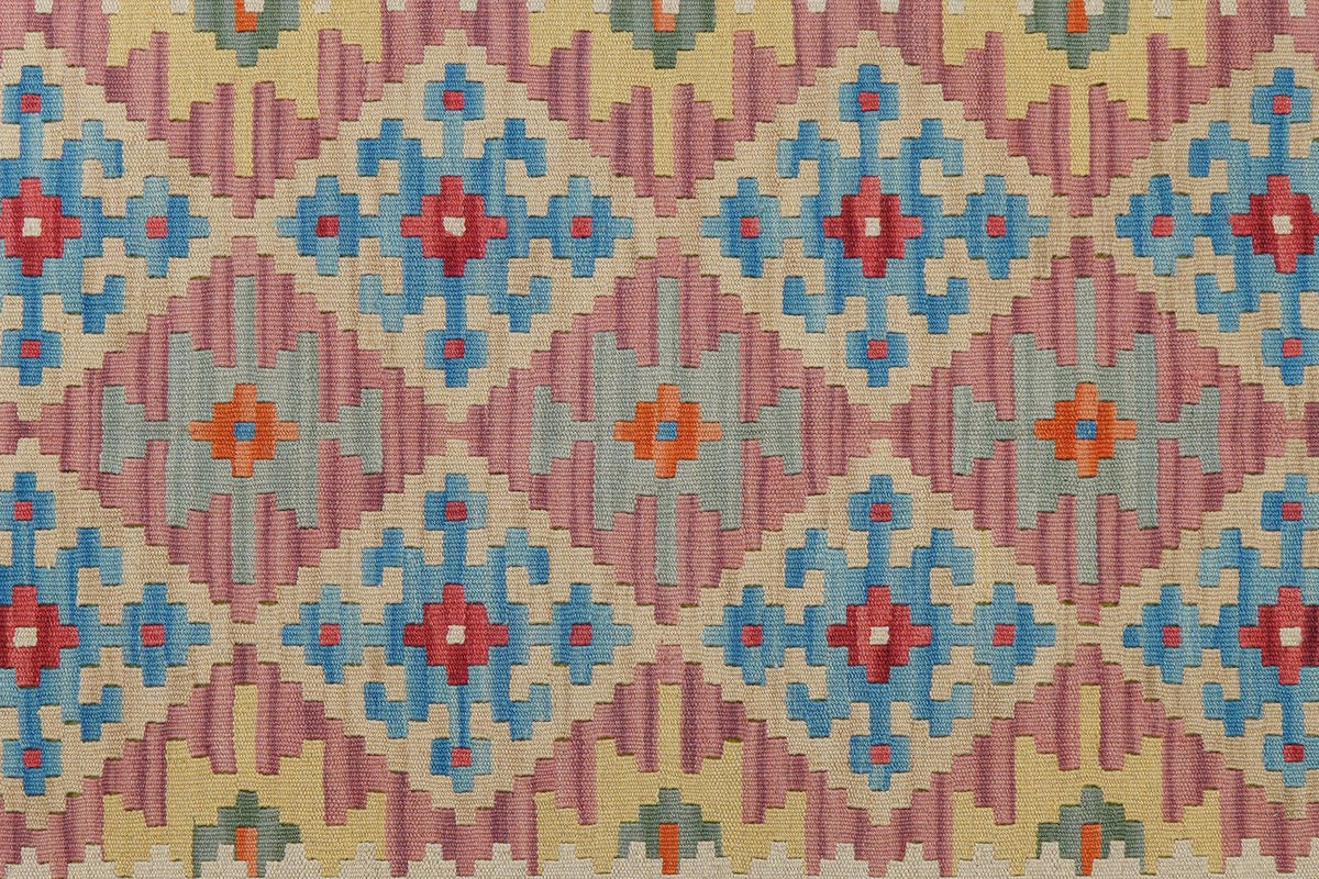KELIM-TEPPICH handgewebt Gashgai Rosa 200/155 cm Schurwolle - Pink, Textil (155/200cm) - Looma