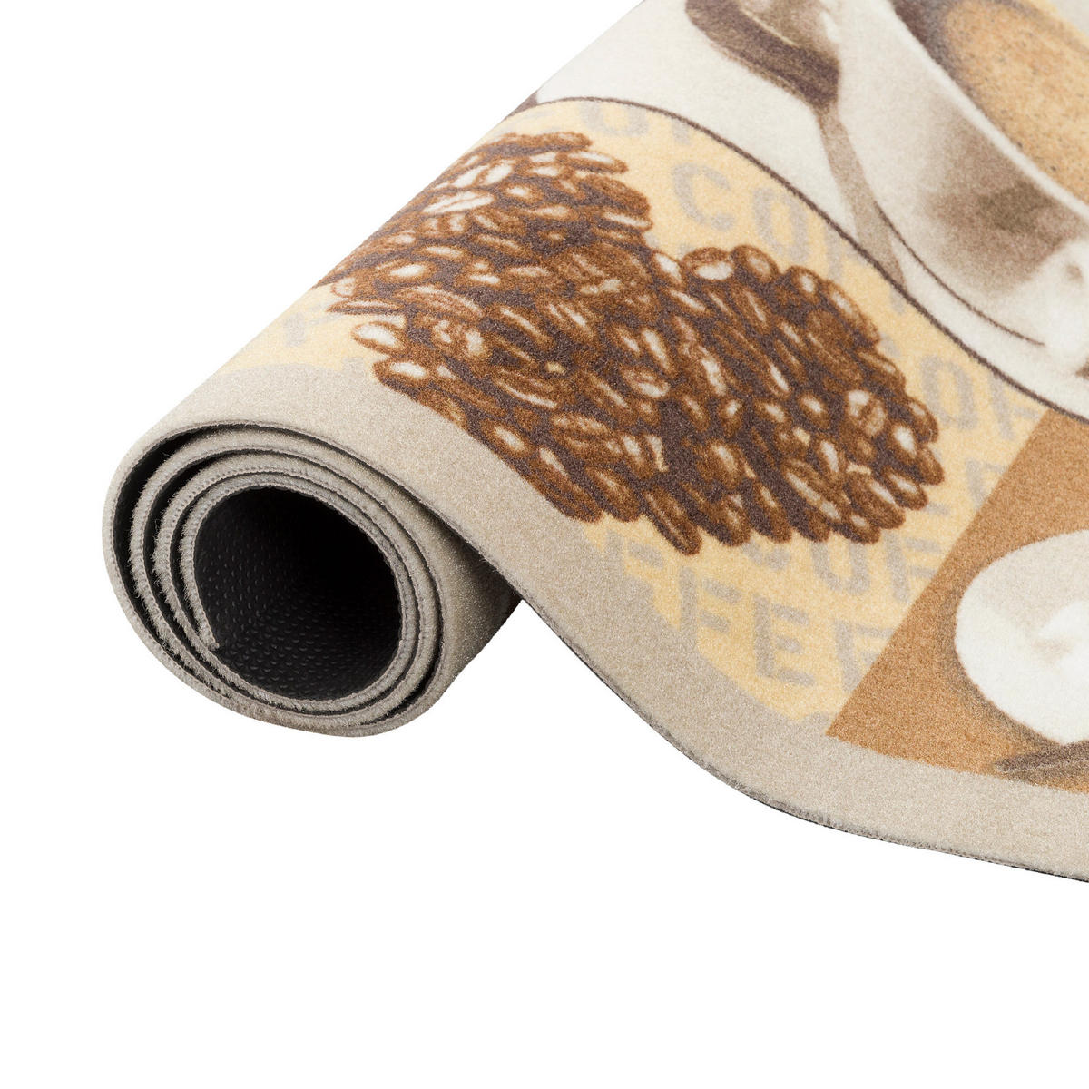 KÜCHENLÄUFER TEPPICH TRENDY KAFFEE HEART - Beige, Textil (45/145cm) - Pergamon