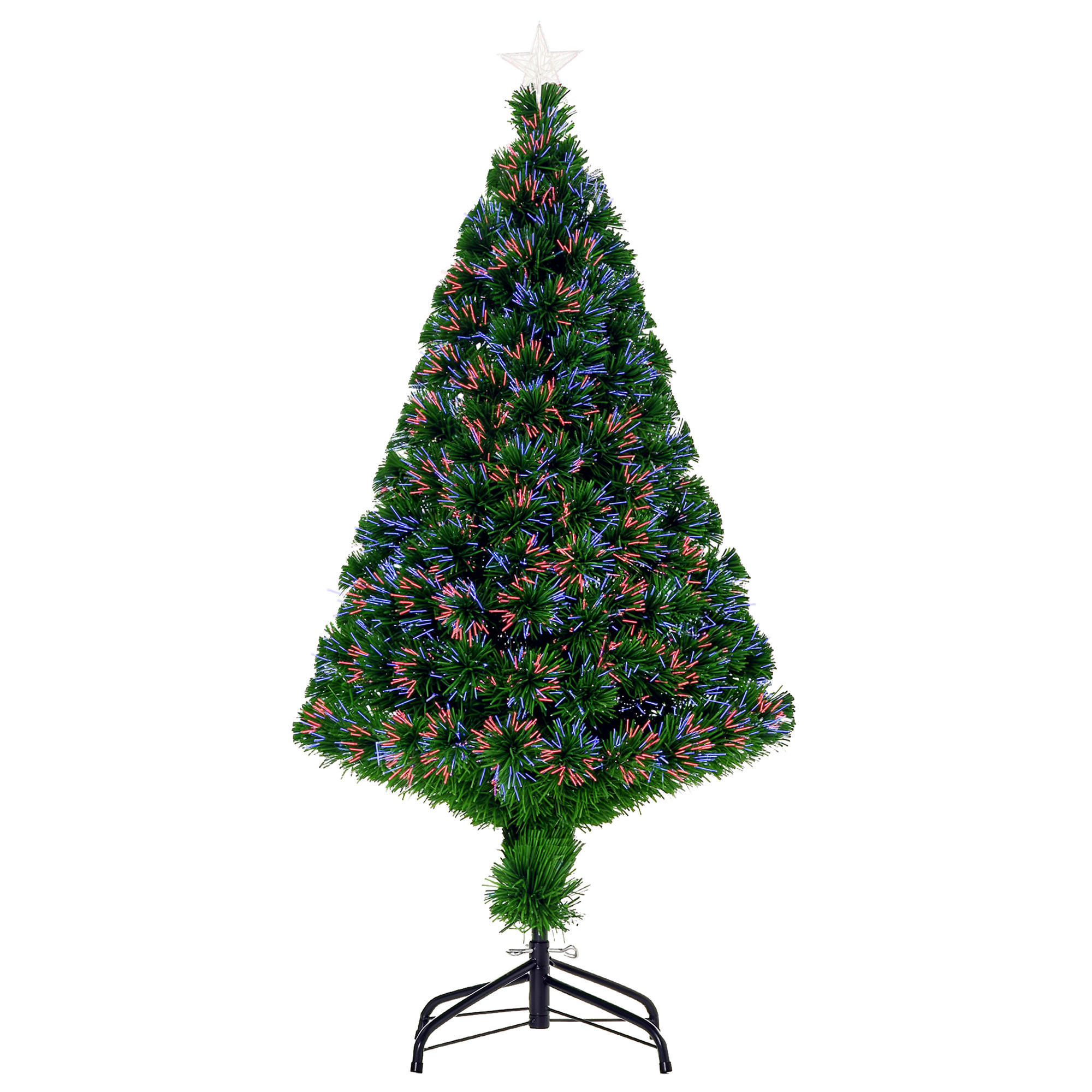 WEIHNACHTSBAUM DE-41525 LED-Lichtfasern 60/60/120 cm Grün - Grün, Kunststoff (120cm) - ComfortXL