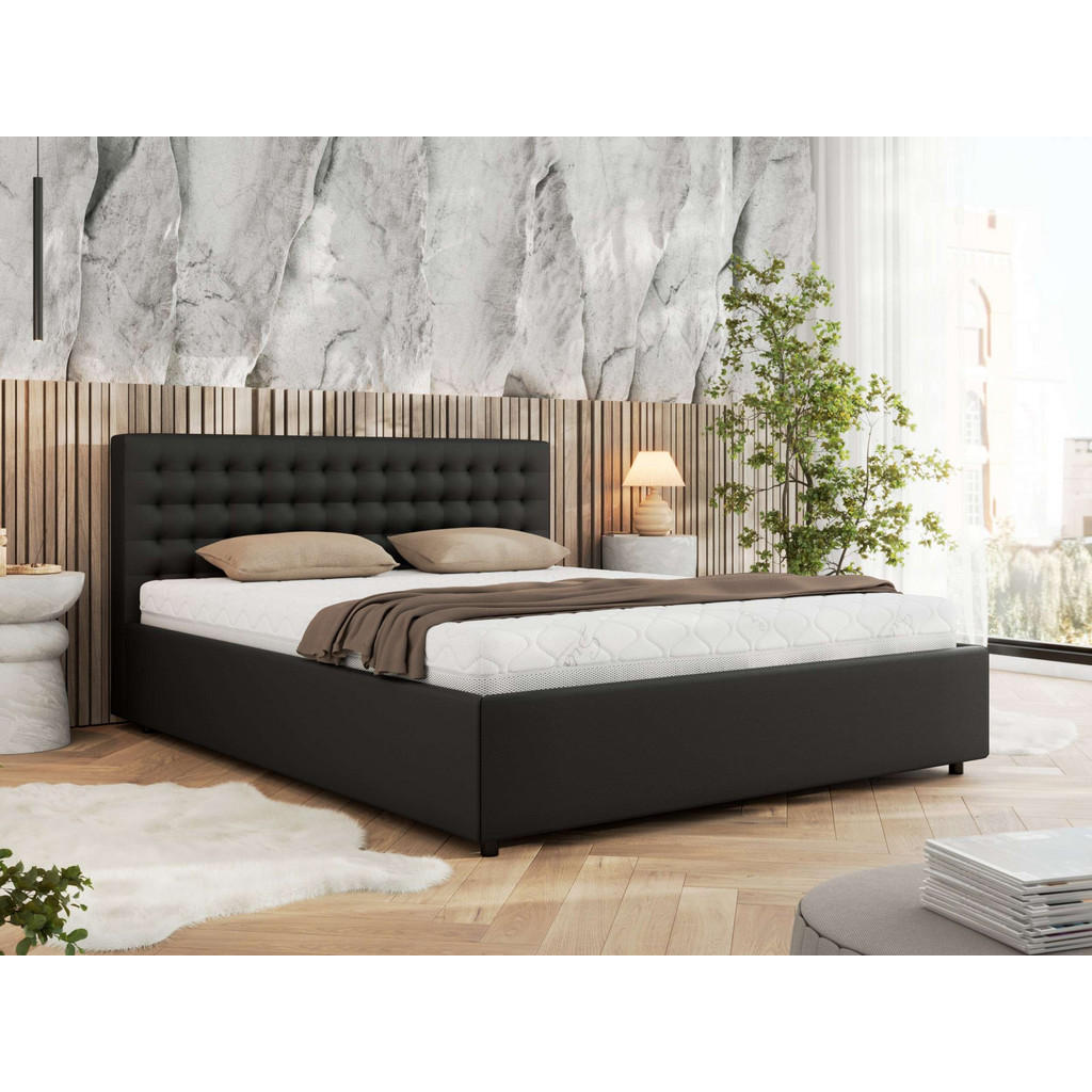 Thumbnail - MKS Polsterbett, Schwarz, Textil, H3 + H4, 7-Zonen, Rechteckig, 200x200 cm, Oeko-Tex®, Schlafzimmer, Betten, Polsterbett...