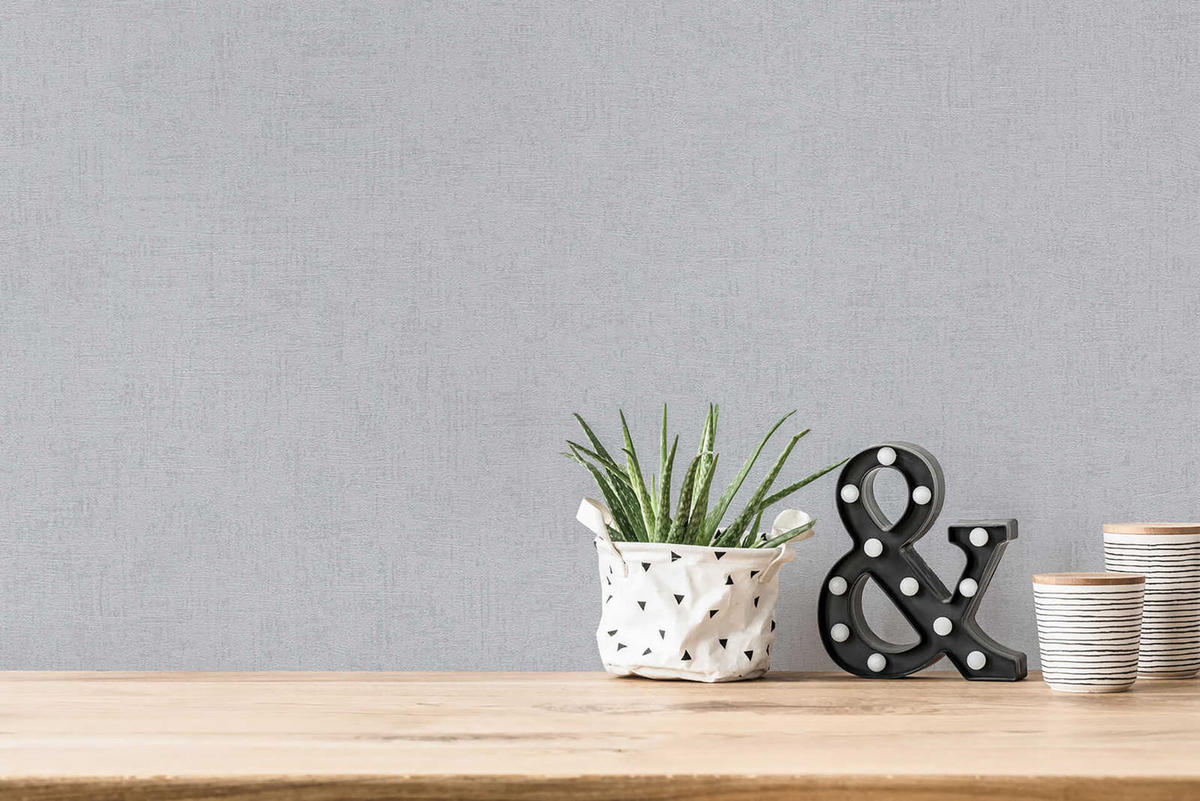 VLIESTAPETE Grau 53/1005 cm - Grau, Kunststoff/Textil (53/1cm) - KUNSTLOFT