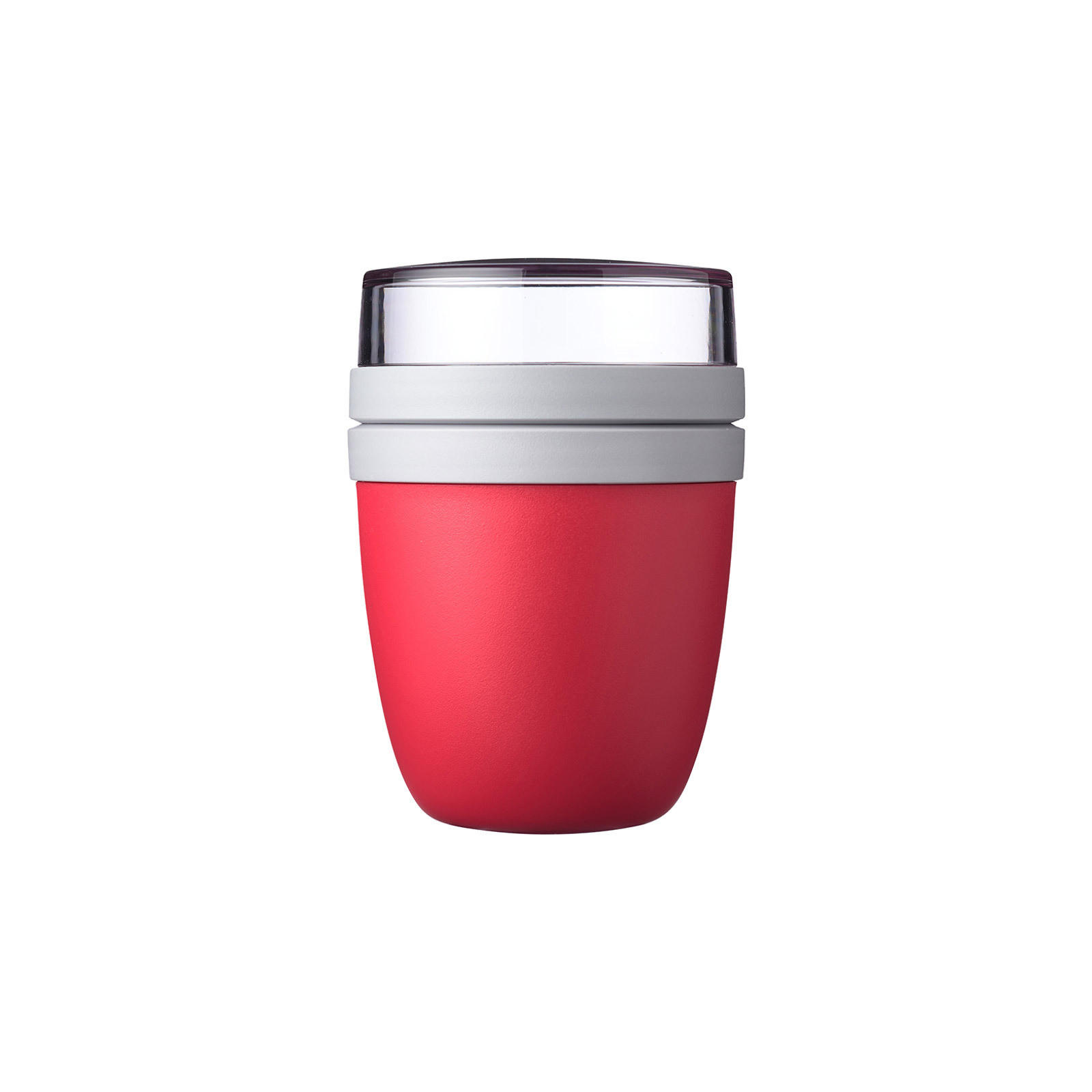 LUNCHPOT Ellipse Nordic Red ø 10.7 cm - Rot, Kunststoff (10.7/15.1/10.7cm) - Mepal