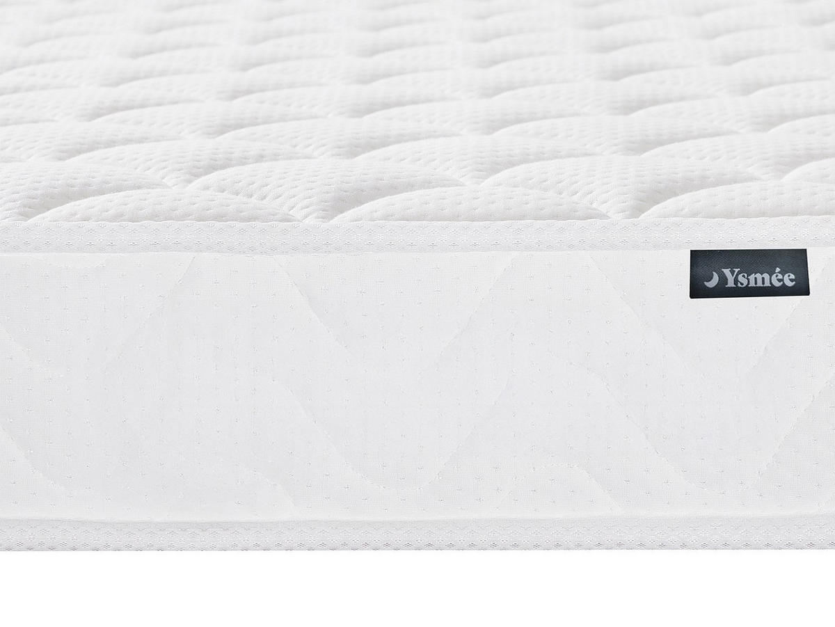 STANDARDMATRATZE - 1 Person - stoff - weiß Pelops - Weiß, Textil (90/190cm) - Vente-Unique