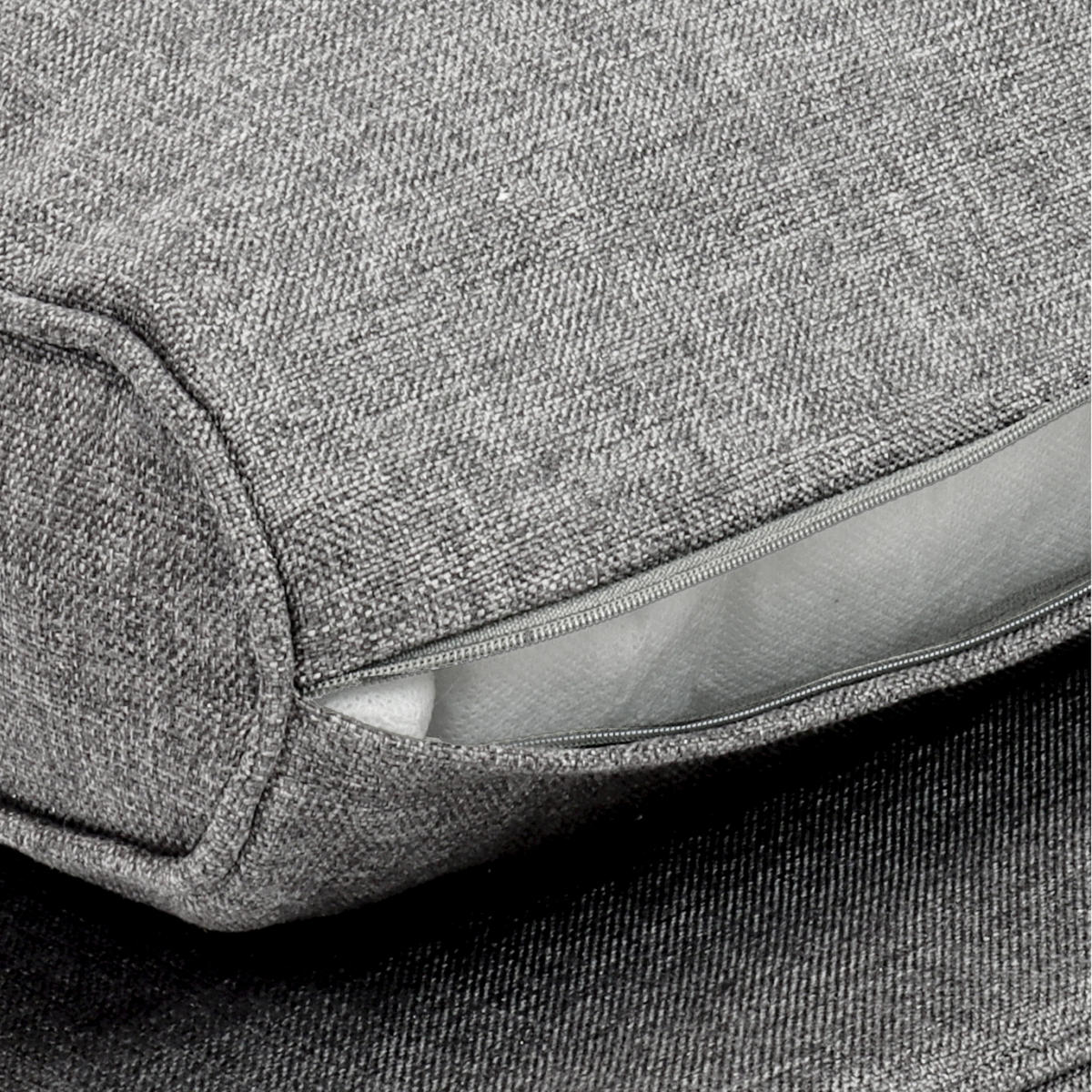 LOUNGEKISSEN Ilano Outdoor Sitz 70/70/8 cm Hellgrau - Hellgrau, Textil (70/70/8cm) - Beautissu 