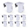 KLEMMTRÄGER für Vitragestangen 20er Pack - Weiß, Kunststoff (2/4/4cm) - Bestlivings