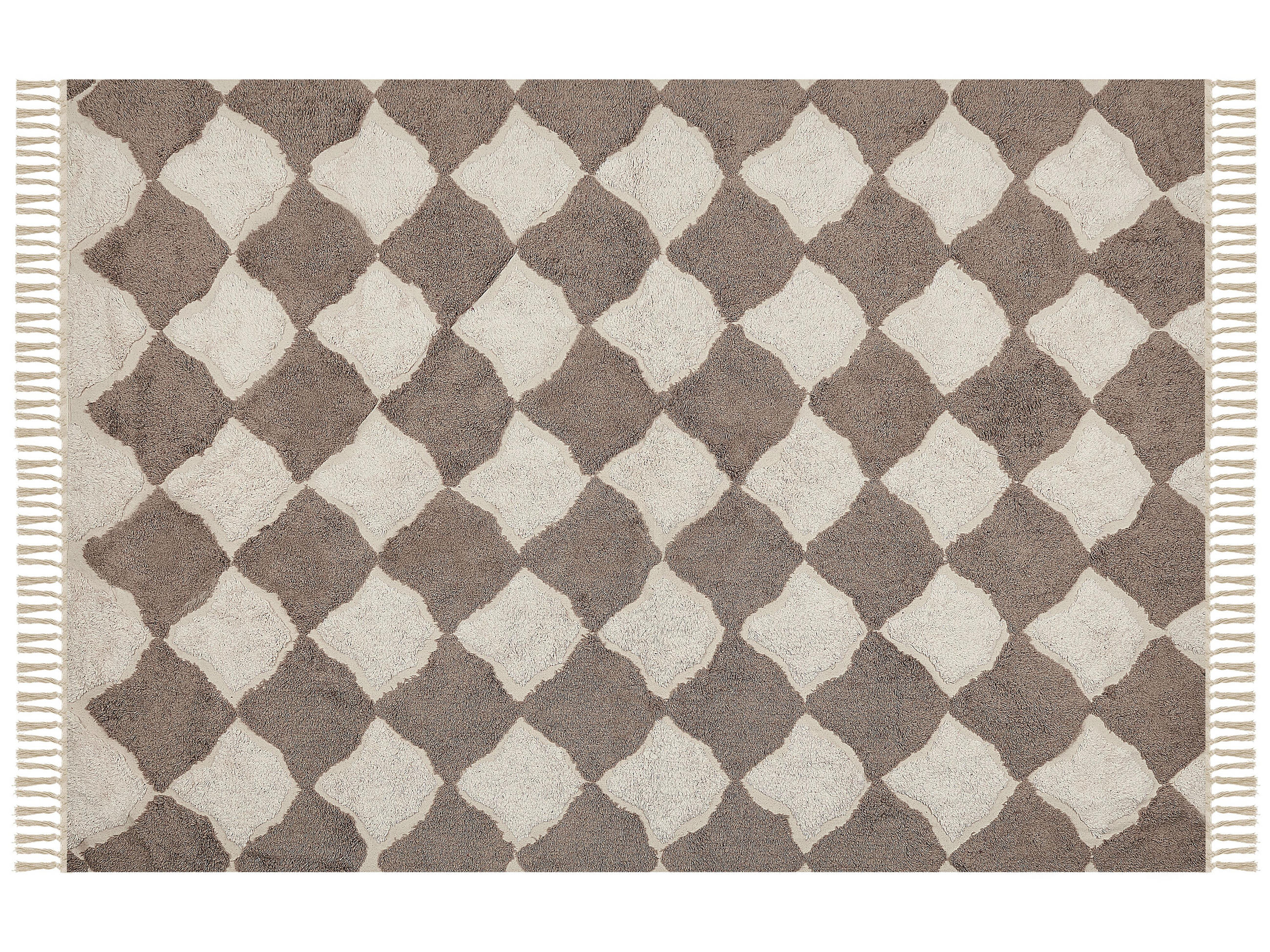 KURZFLOR-TEPPICH Sinop 230/160 cm - Braun, Textil (160/230cm) - Beliani