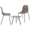 GARTENSITZGRUPPE Kunststoff Taupe - Taupe, Kunststoff - CLP