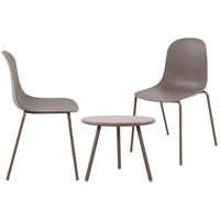GARTENSITZGRUPPE Kunststoff Taupe - Taupe, Kunststoff - CLP
