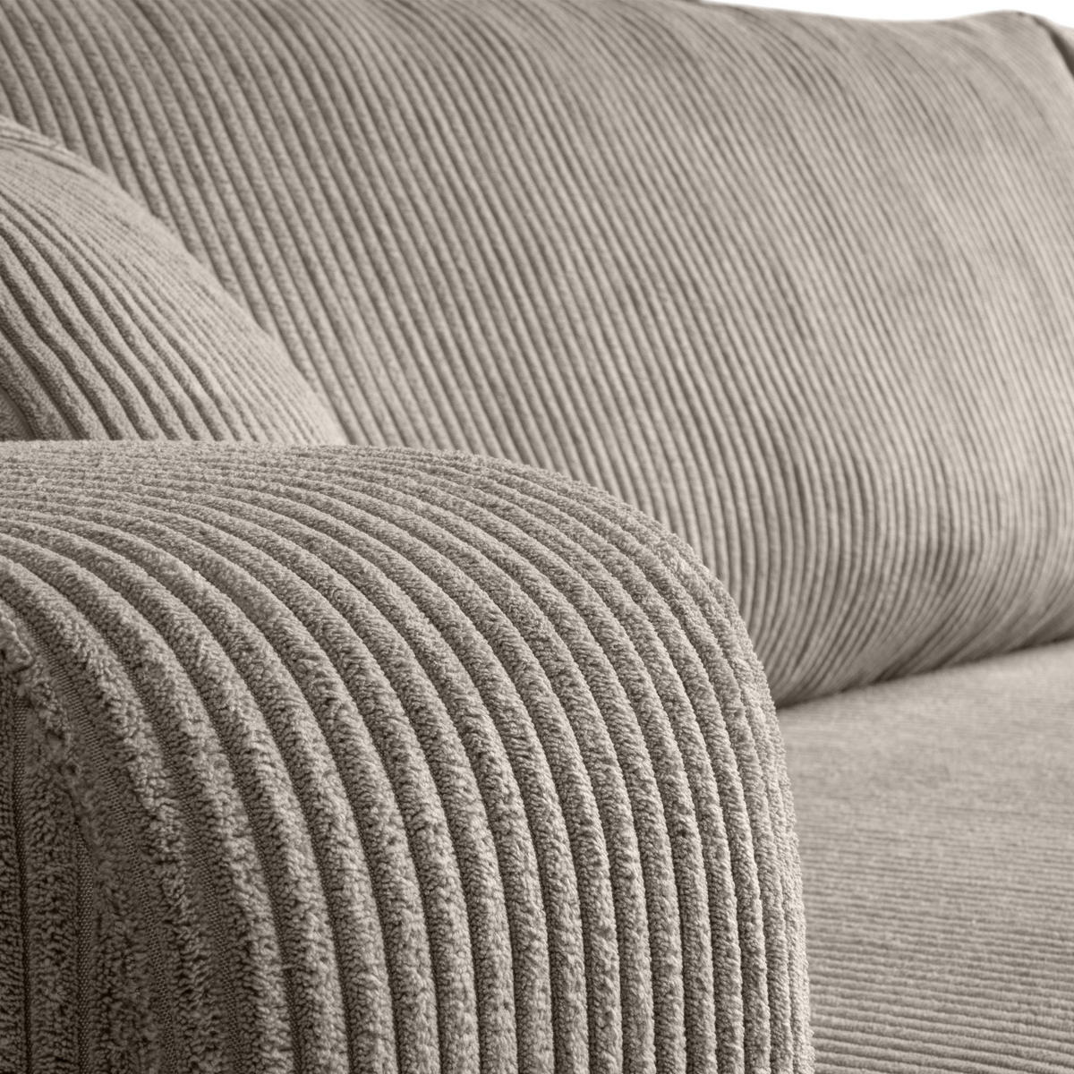 ECKSOFA PRESTIGE U mit Schlaffunktion, Poso 02 - Beige, Textil (317/83/143cm) - Lookway