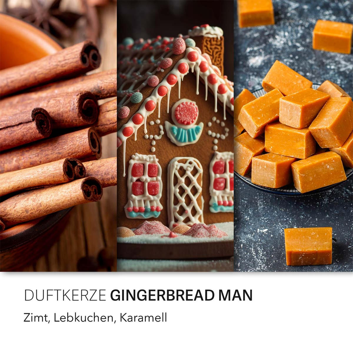 DUFTKERZE CandleBrothers - Braun, Naturmaterialien/Glas (13cm)